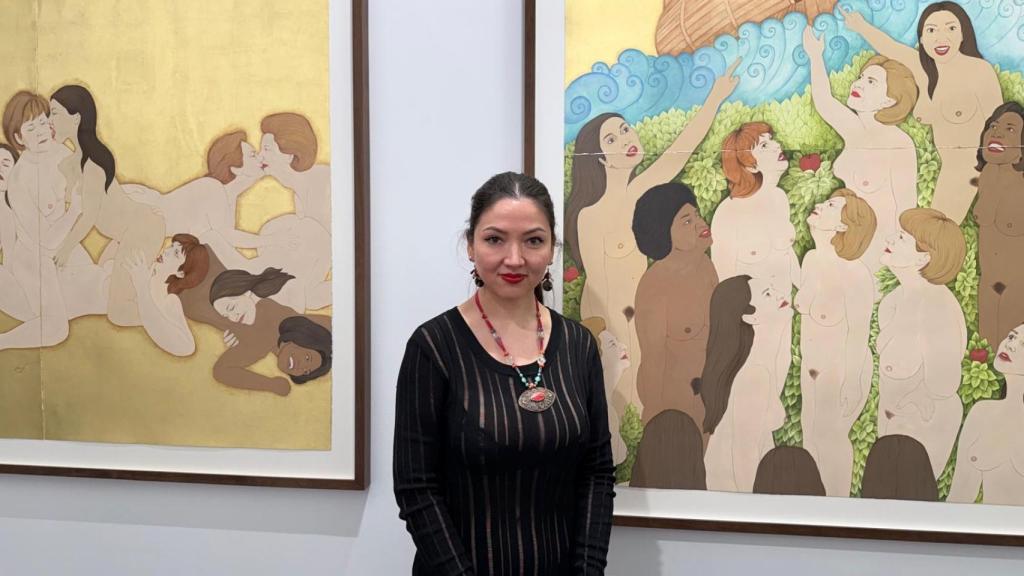 Kubra Khademi, la artista afgana autora de la orgía lésbica de ARCO. Foto: M.M.