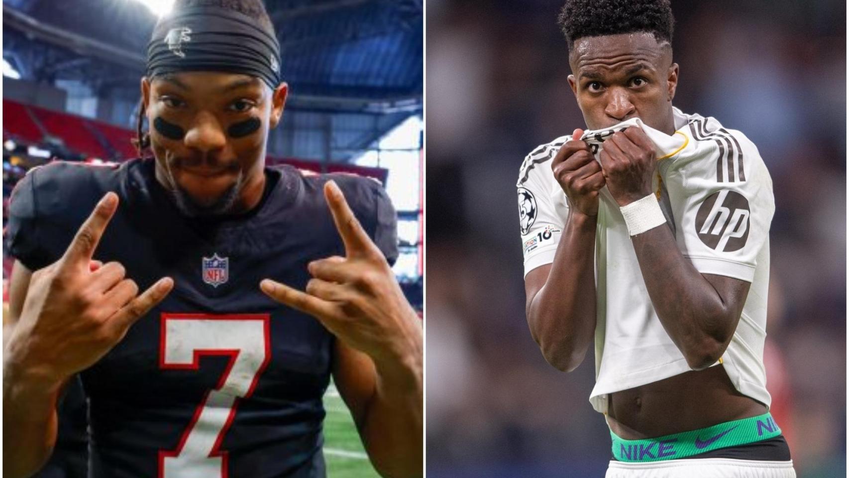 Binja Robinson, a la izquierda; Vinicius Jr., a la derecha.