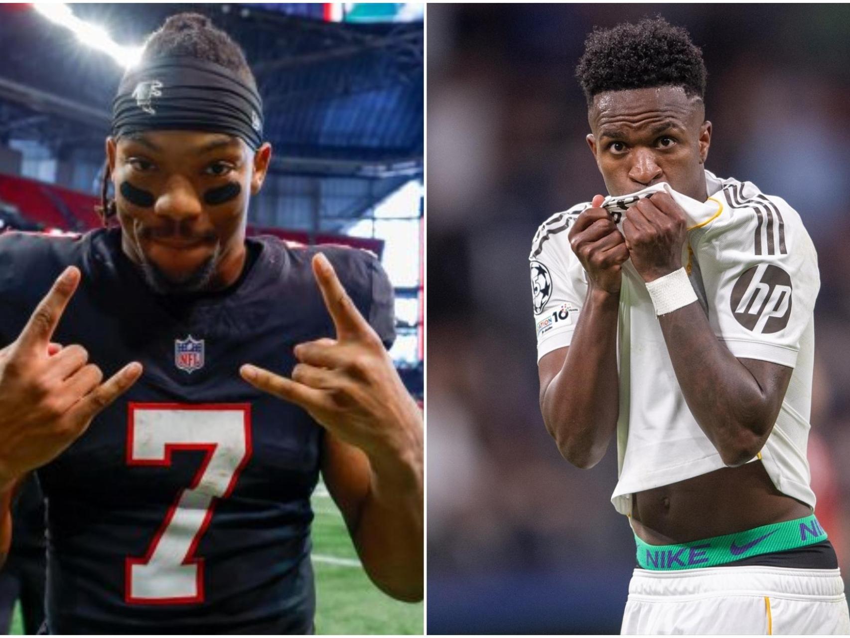 Binja Robinson, a la izquierda; Vinicius Jr., a la derecha.