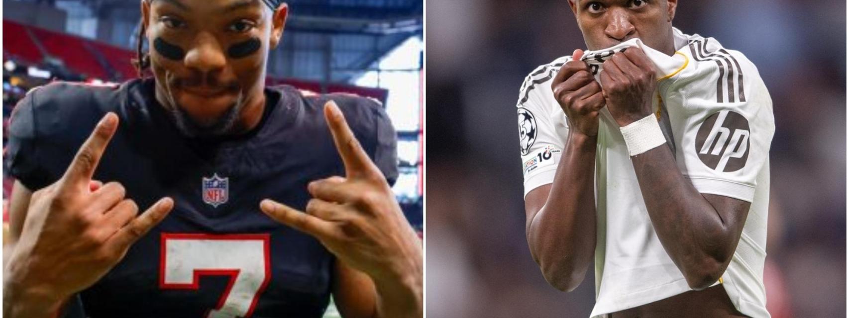 Binja Robinson, a la izquierda; Vinicius Jr., a la derecha.