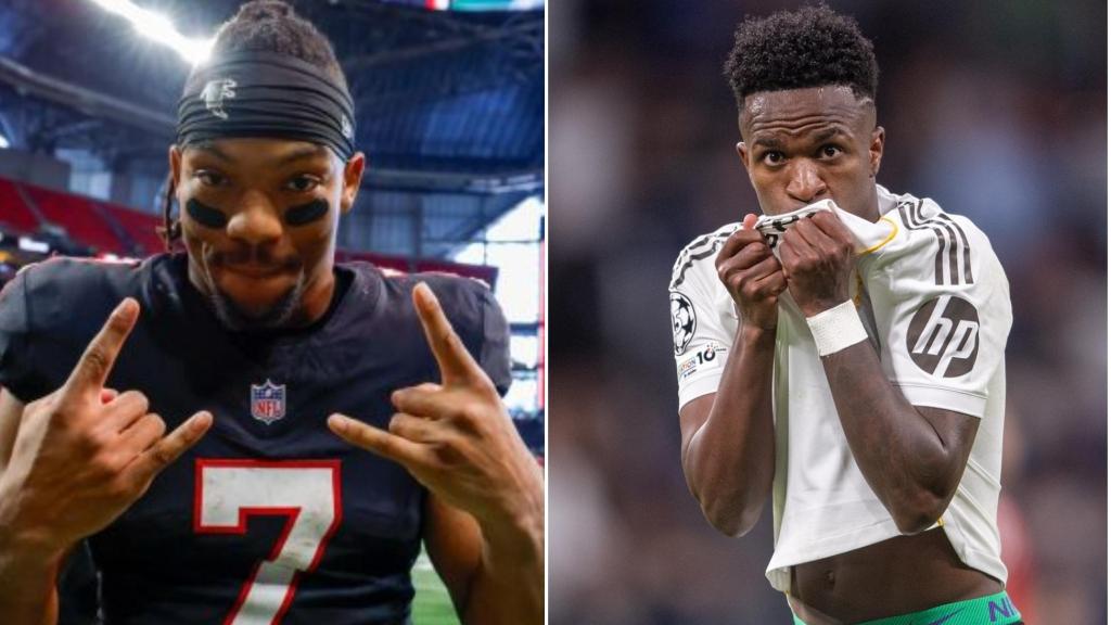 Binja Robinson, a la izquierda; Vinicius Jr., a la derecha.