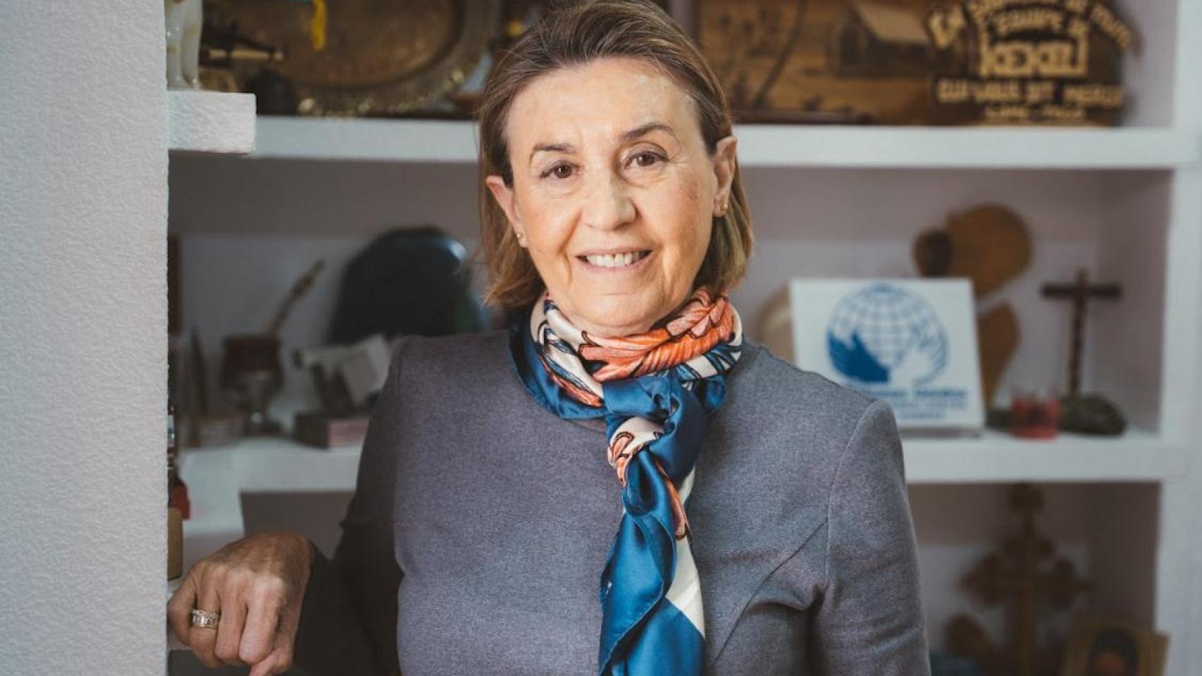 Cecilia Pilar, presidenta de Manos Unidas, en la sede de Madrid.