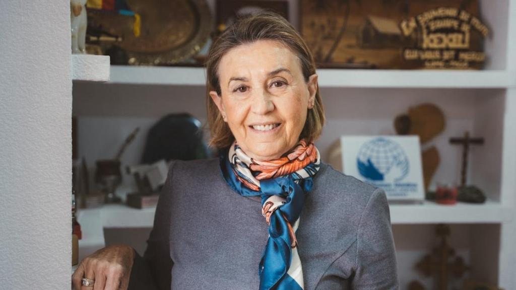 Cecilia Pilar, presidenta de Manos Unidas, en la sede de Madrid.