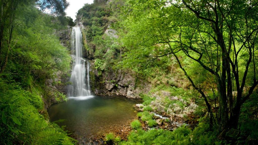 Cascada del Cioyo, en Asturias