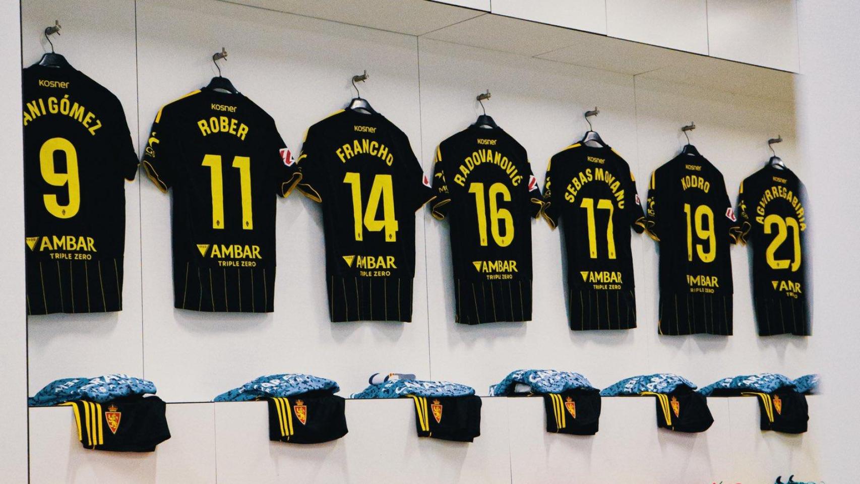 Vestuario del Real Zaragoza.