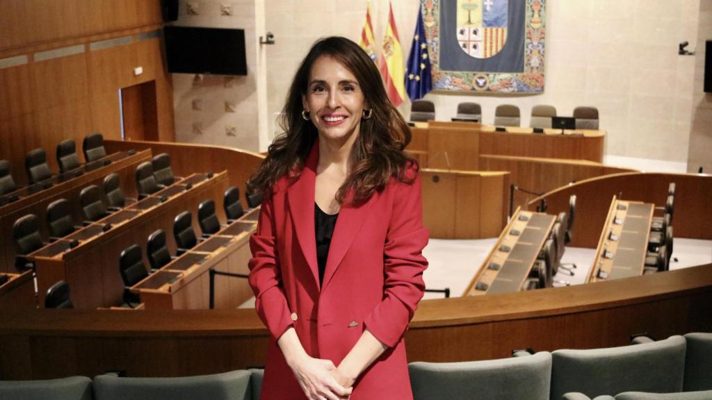 María Navarro, en el hemiciclo.