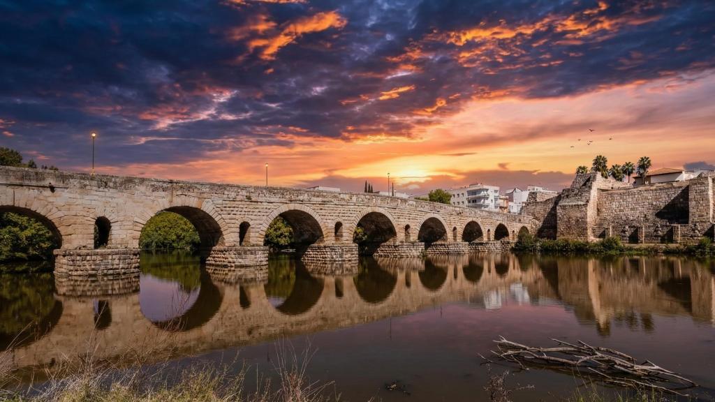 El Puente Romano de Mérida, en Extremadura.