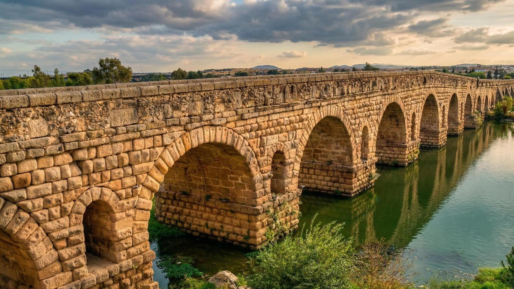 El Puente Romano de Mérida, en Extremadura.
