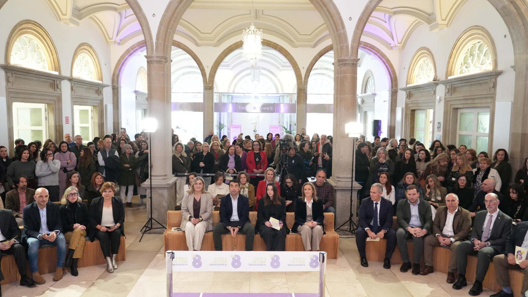 La Diputación de Pontevedra reivindica la igualdad como una meta colectiva en su acto institucional por el 8M