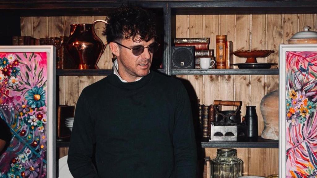 Aldo Comas en la presentación de su nueva colección.