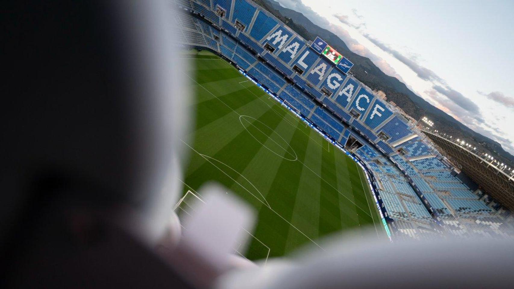 Estadio de La Rosaleda, sede del Málaga CF