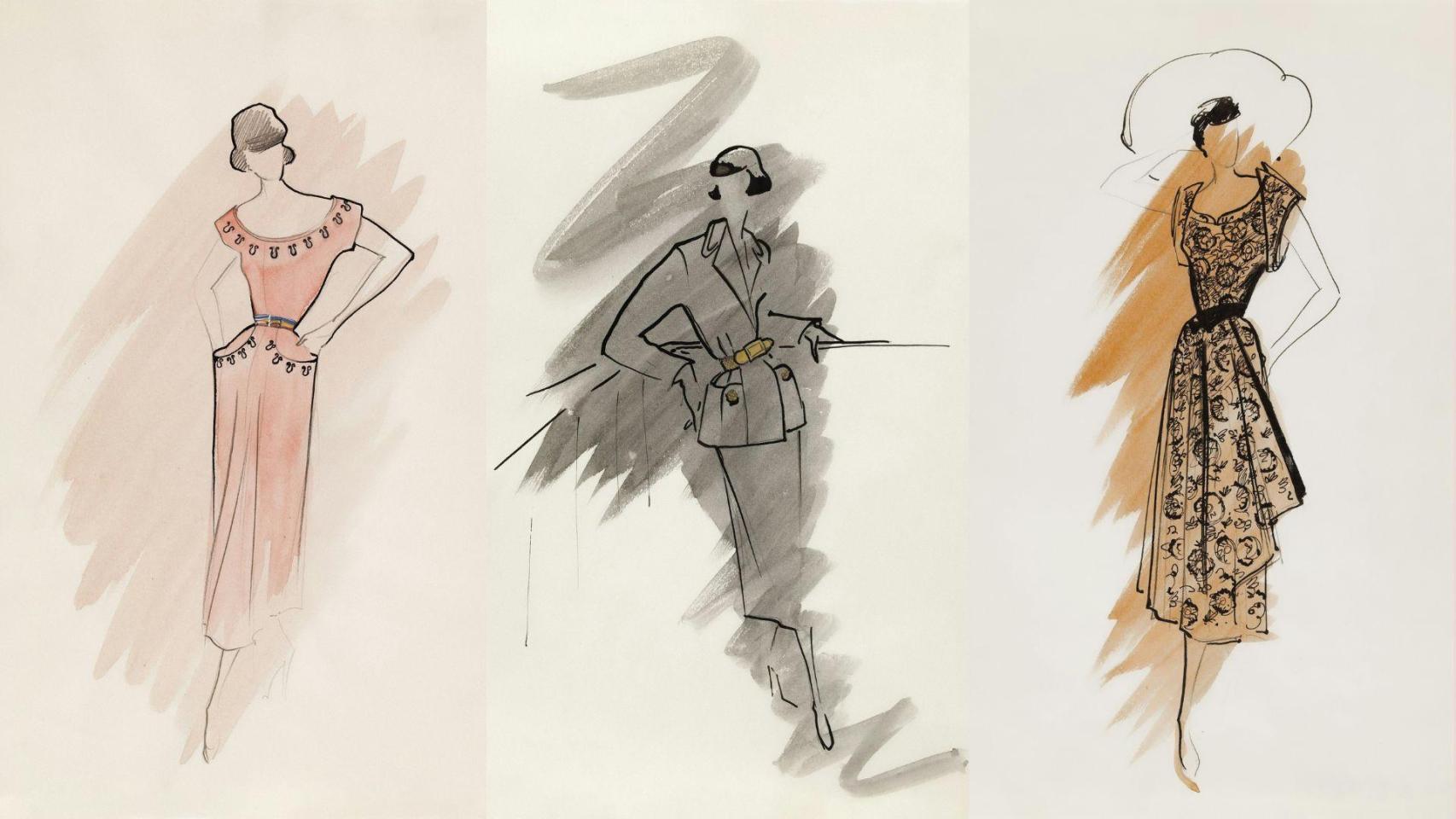 'Collage' de diseños femeninos.
