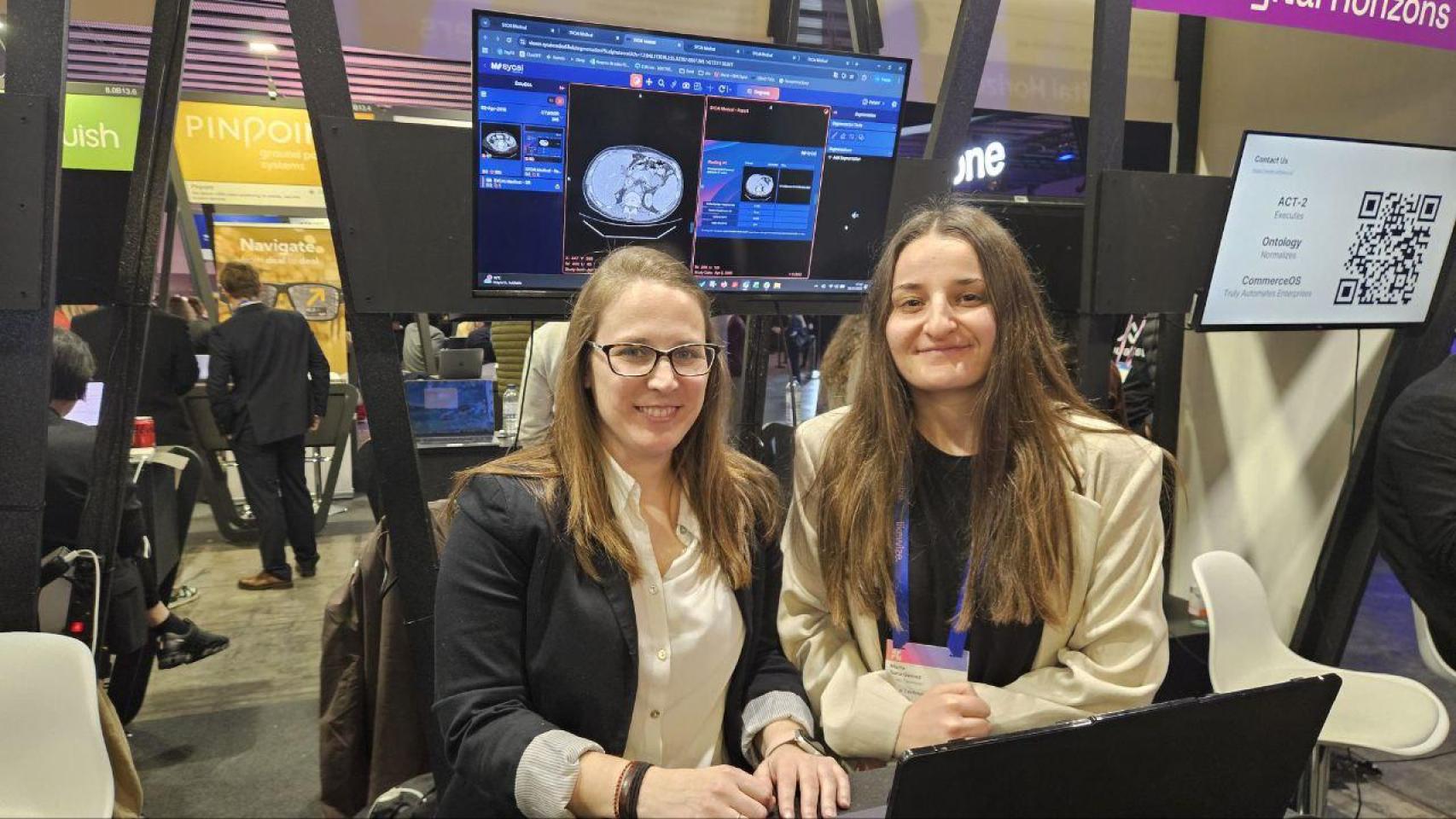 De izquierda a derecha: Sara Toledano Sáez, CEO de Sycai, y Marta Sanz Gómez, Técnico en Sycai