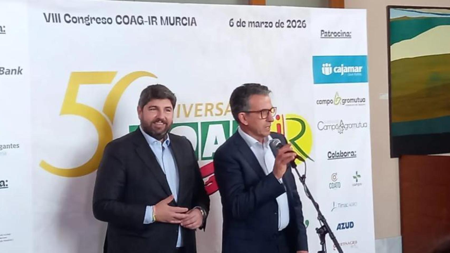 Celebración de los 50 años de COAG en el salón del Casón de la Vega