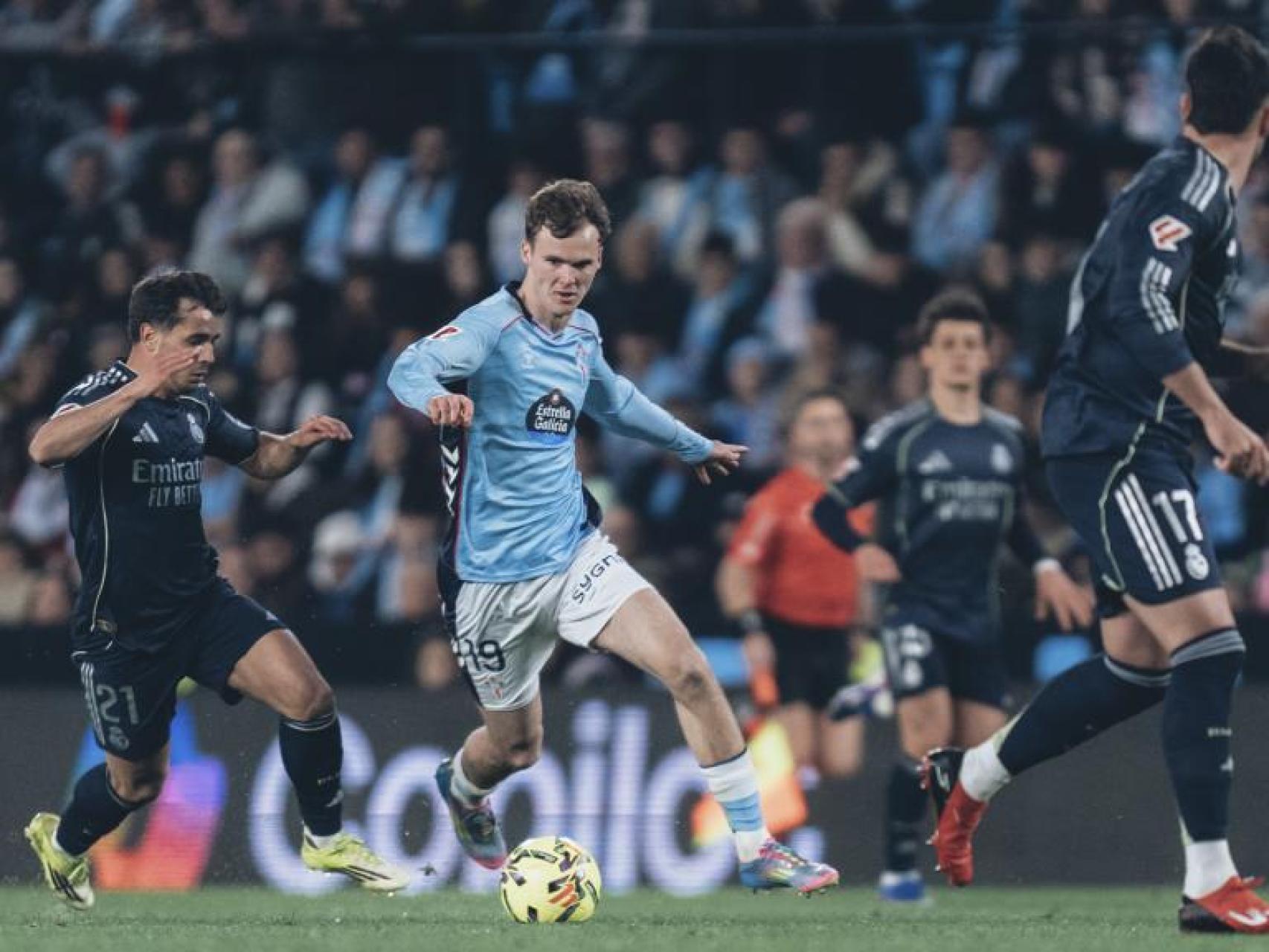 Williot durante el partido contra el Real Madrid, a 6 de marzo de 2026
