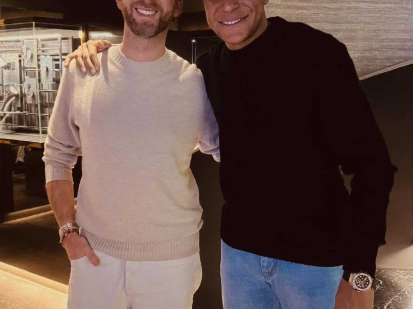Kylian Mbappé, junto al CEO de Messika