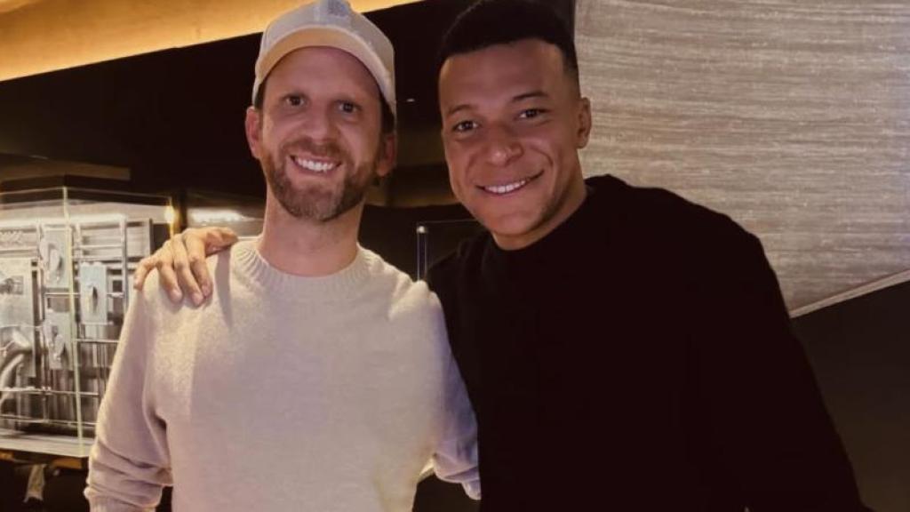Kylian Mbappé, junto al CEO de Messika