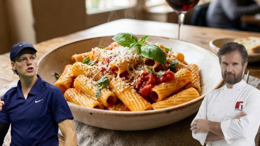 El plato favorito de Jannik Sinner son los tortiglioni al pomodoro