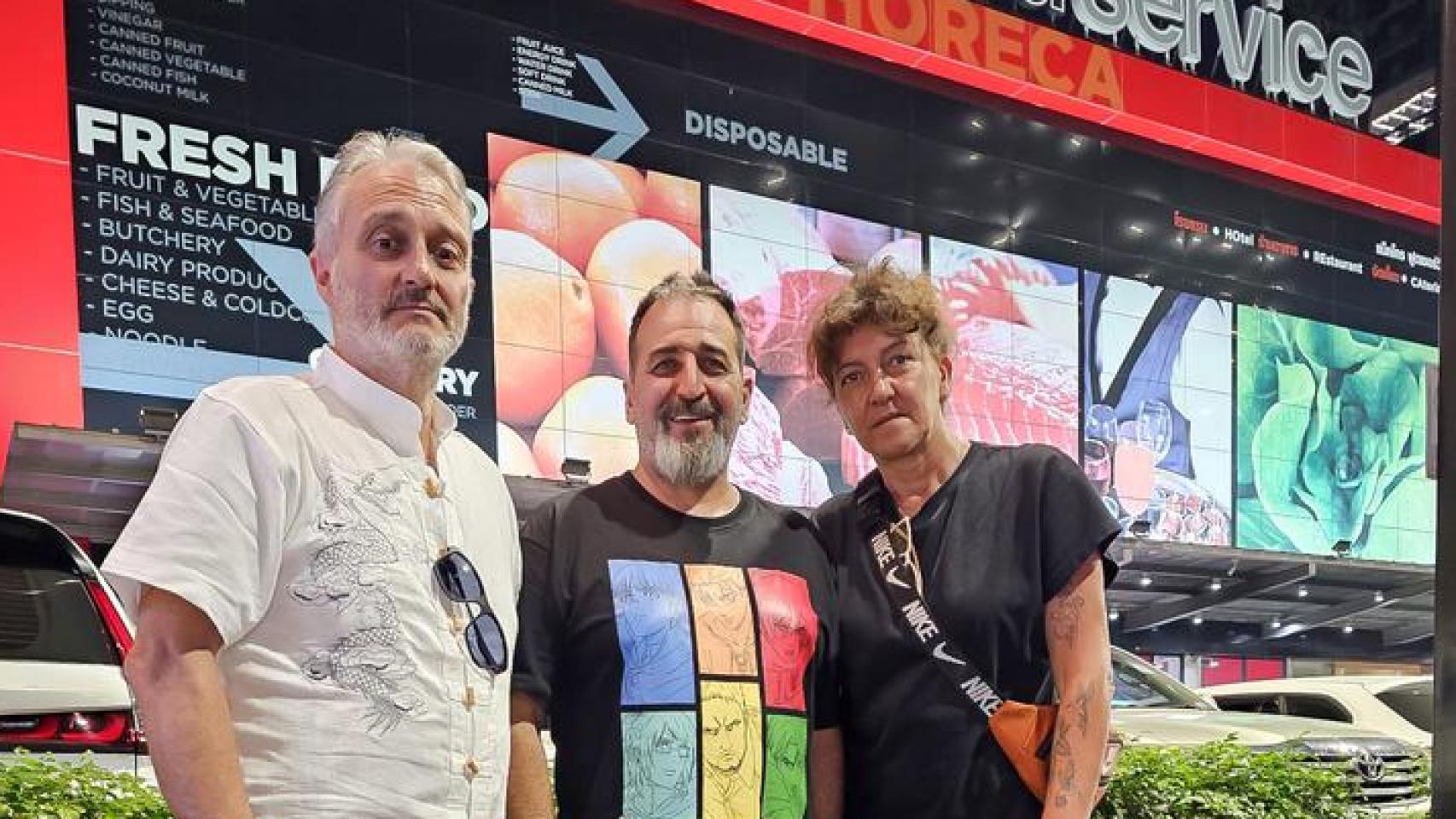 Jorge, Aurora y Augusto, tres de los bercianos.