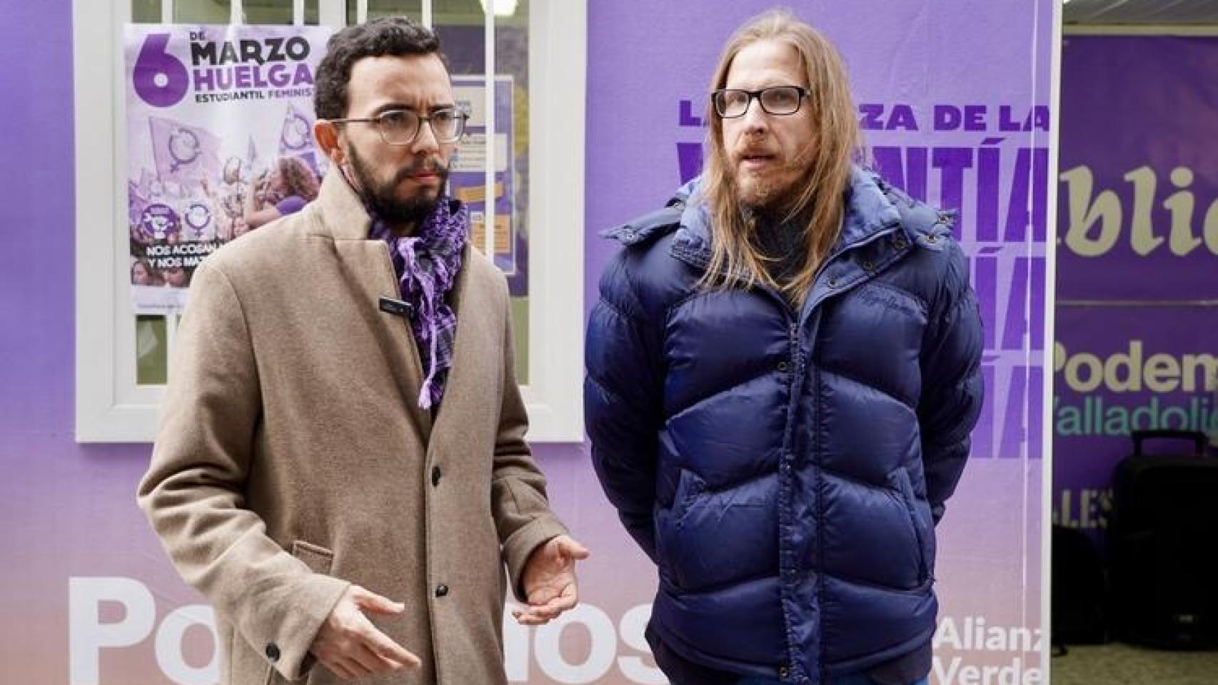 Pablo Fernández y Miguel Ángel Llamas por Podemos-Alianza Verde.
