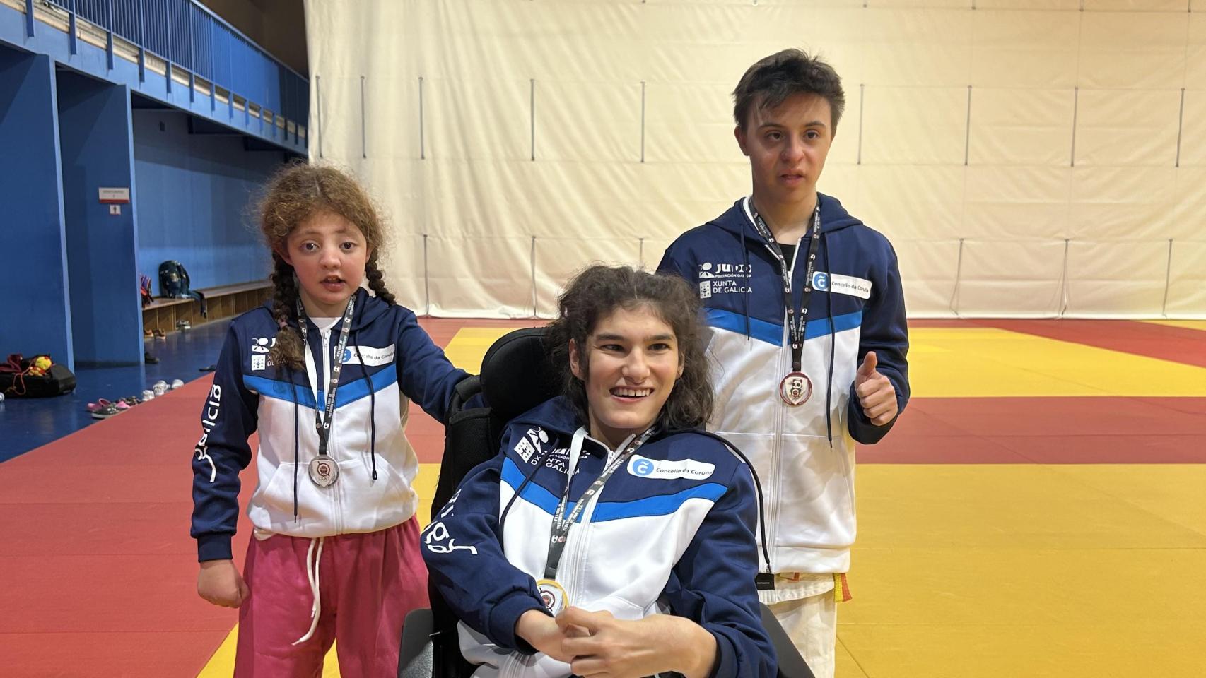 Imagen de los judokas.