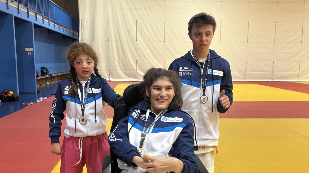 Imagen de los judokas.