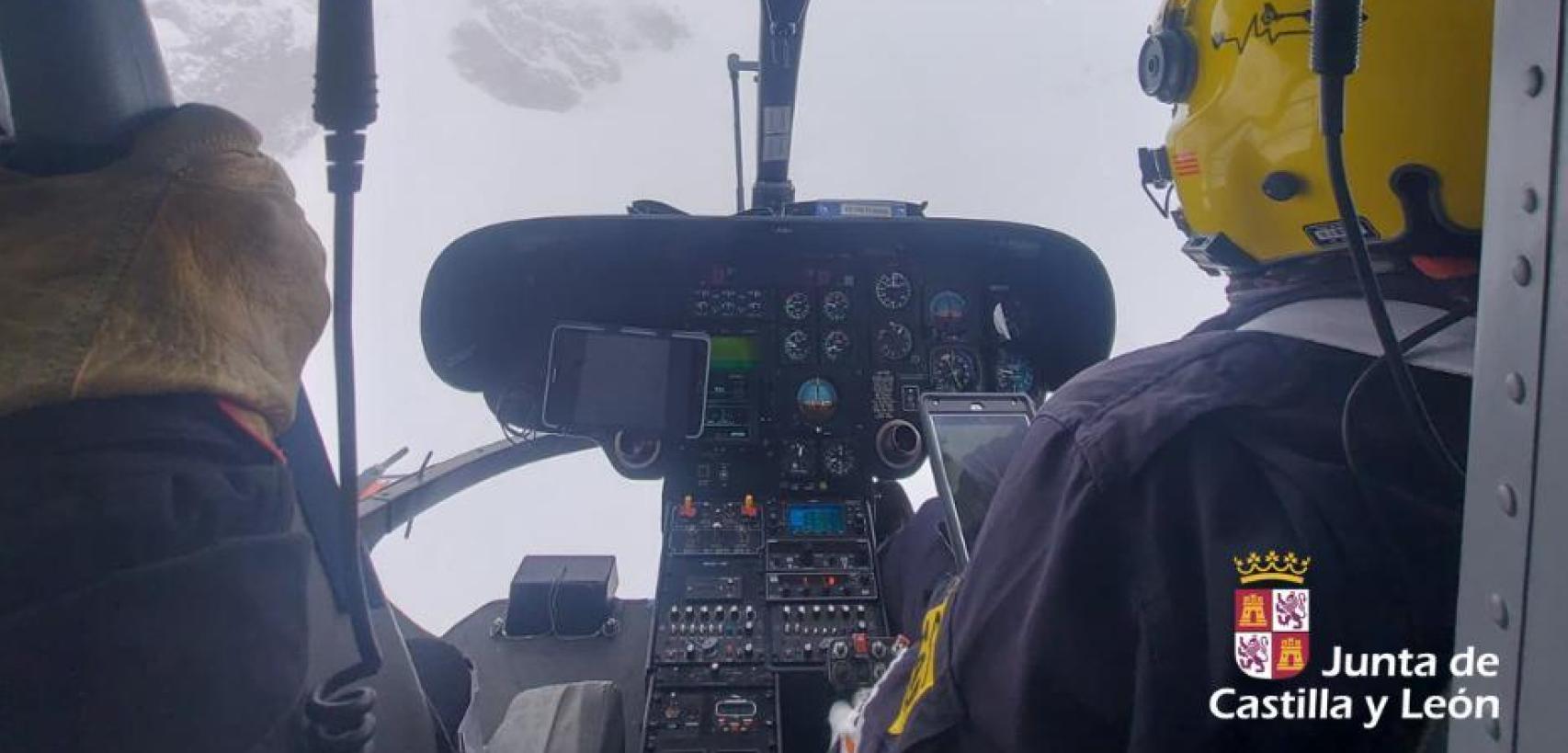 Imagen del rescate en el Pico Espigüete de Palencia.