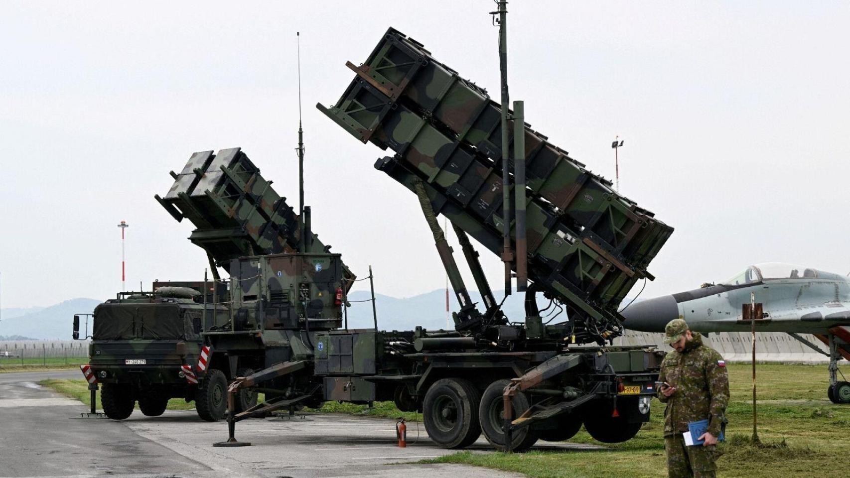 Sistemas de defensa antimisiles Patriot.