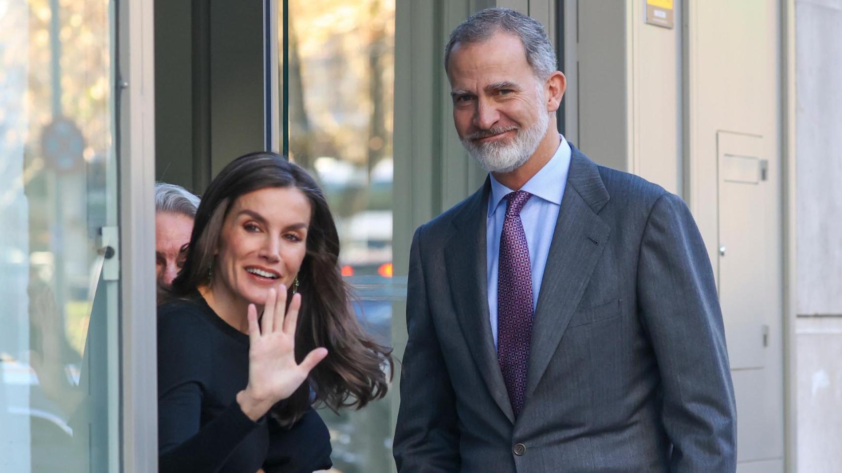Los reyes Felipe y Letizia han visitado un cine en el centro de Madrid, el pasado sábado, 7 de marzo.