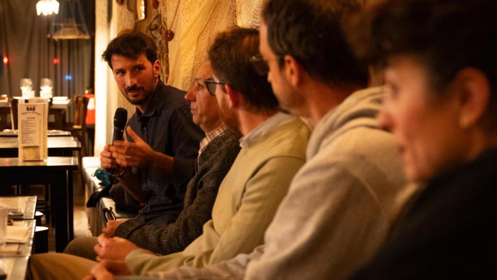 Carlos, Enric, Nando y Alba, agricultores valencianos, en Casa Pescadores. EE