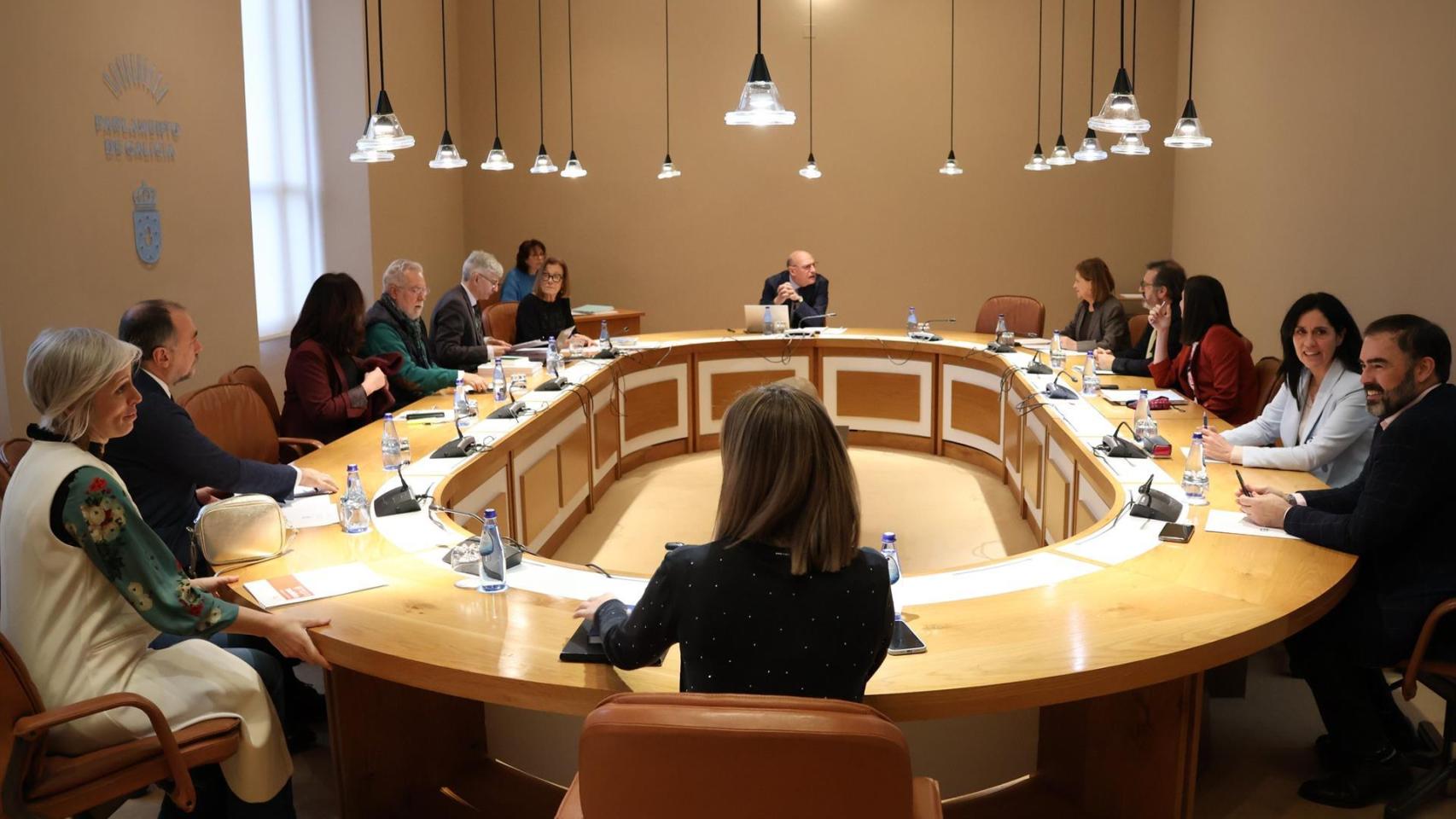 Reunión de la Xunta de Portavoces del Parlamento de Galicia.