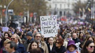 Manifestación organizada por el Movimiento Feminista de Madrid.