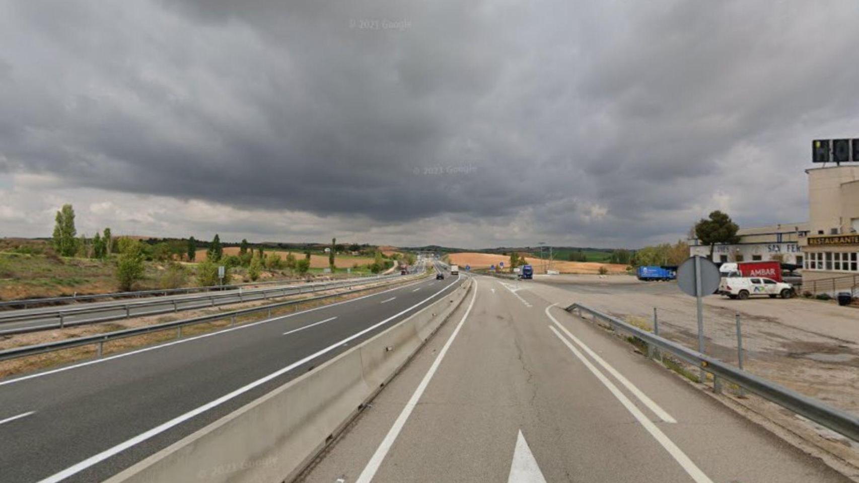 Autovía A-3 a la altura de Saelices (Cuenca).