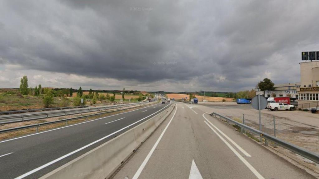 Autovía A-3 a la altura de Saelices (Cuenca).