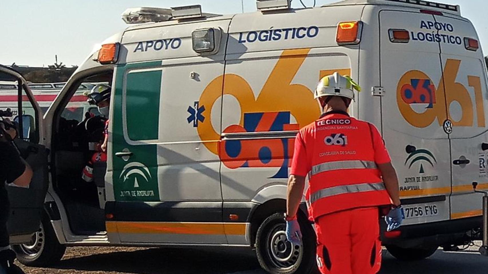 Sanitario durante una intervención.
