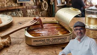 Jesús Sánchez, chef, en un montaje de El Español
