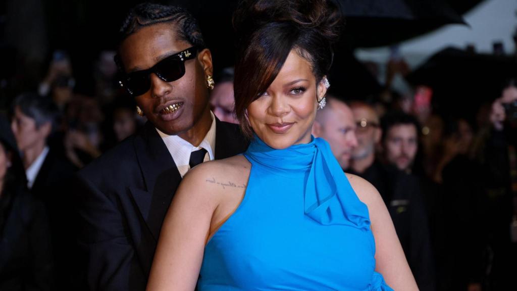 ASAP Rocky y Rihanna en el Festival de Cannes 2025.