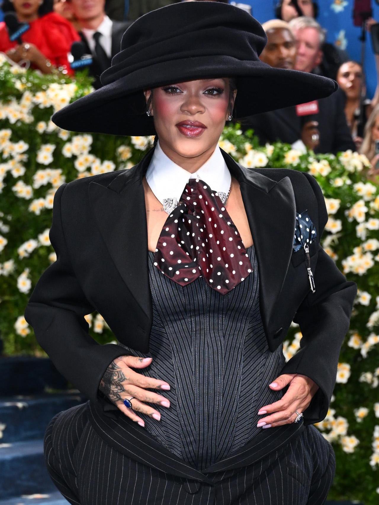 Rihanna en la MET Gala 2025.