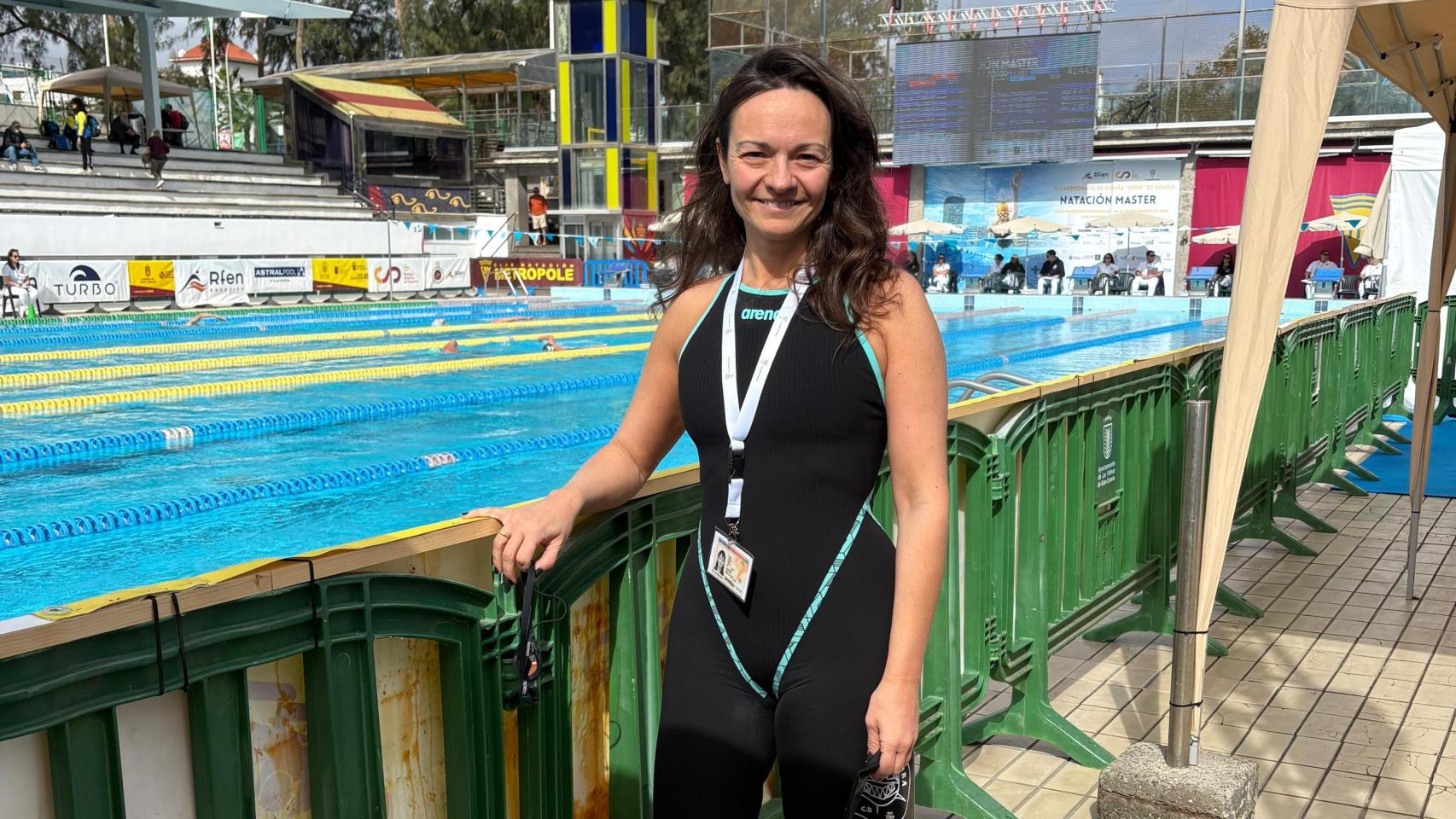 Silvia Vela en el IX Campeonato de España de Fondo Natación Máster.