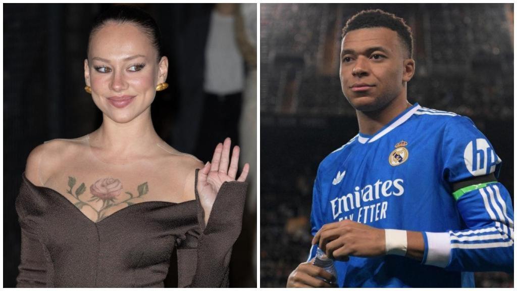 Ester Expósito y Kylian Mbappé en un montaje de JALEOS.
