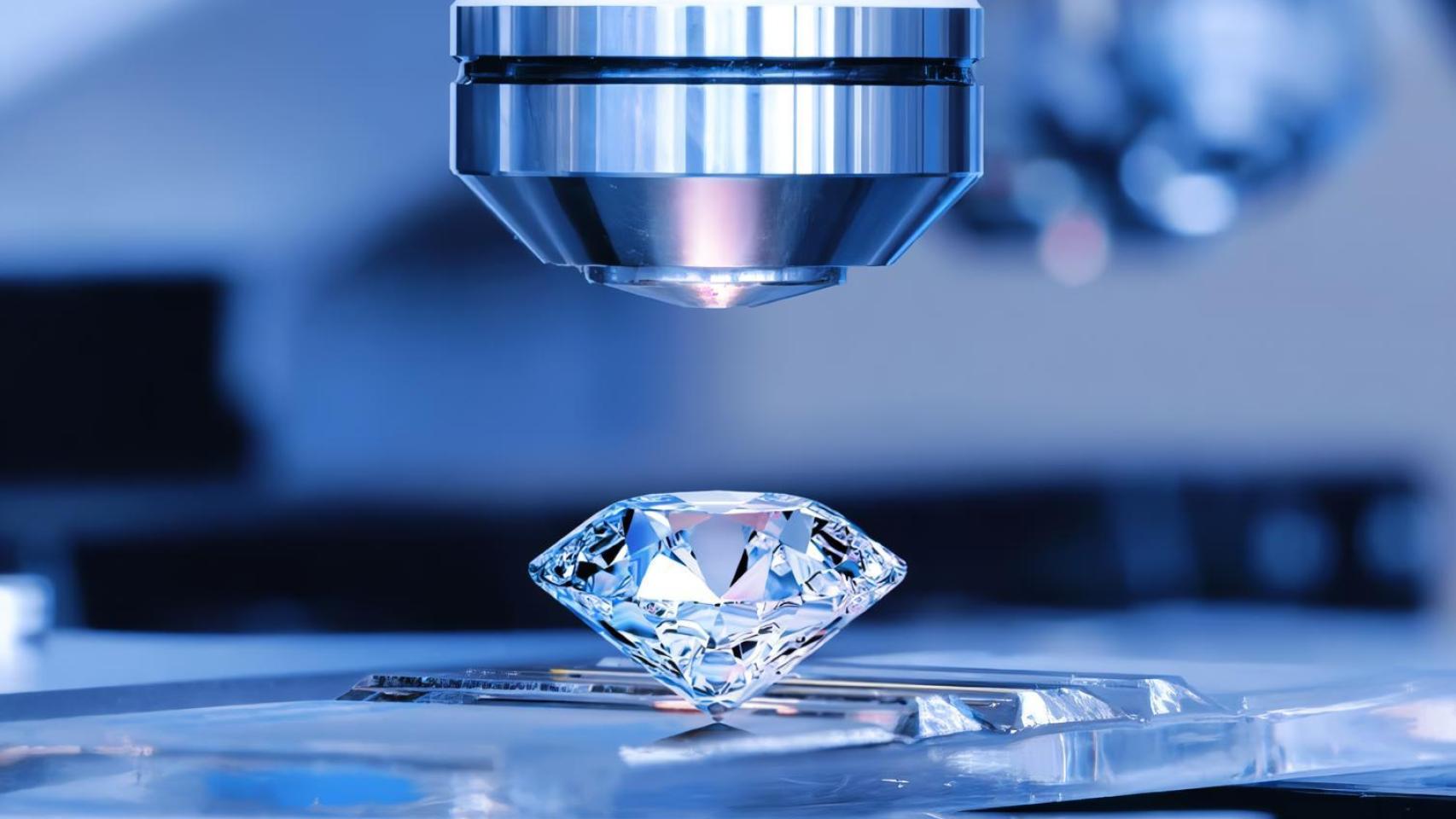 Recreación de un diamante en un laboratorio.