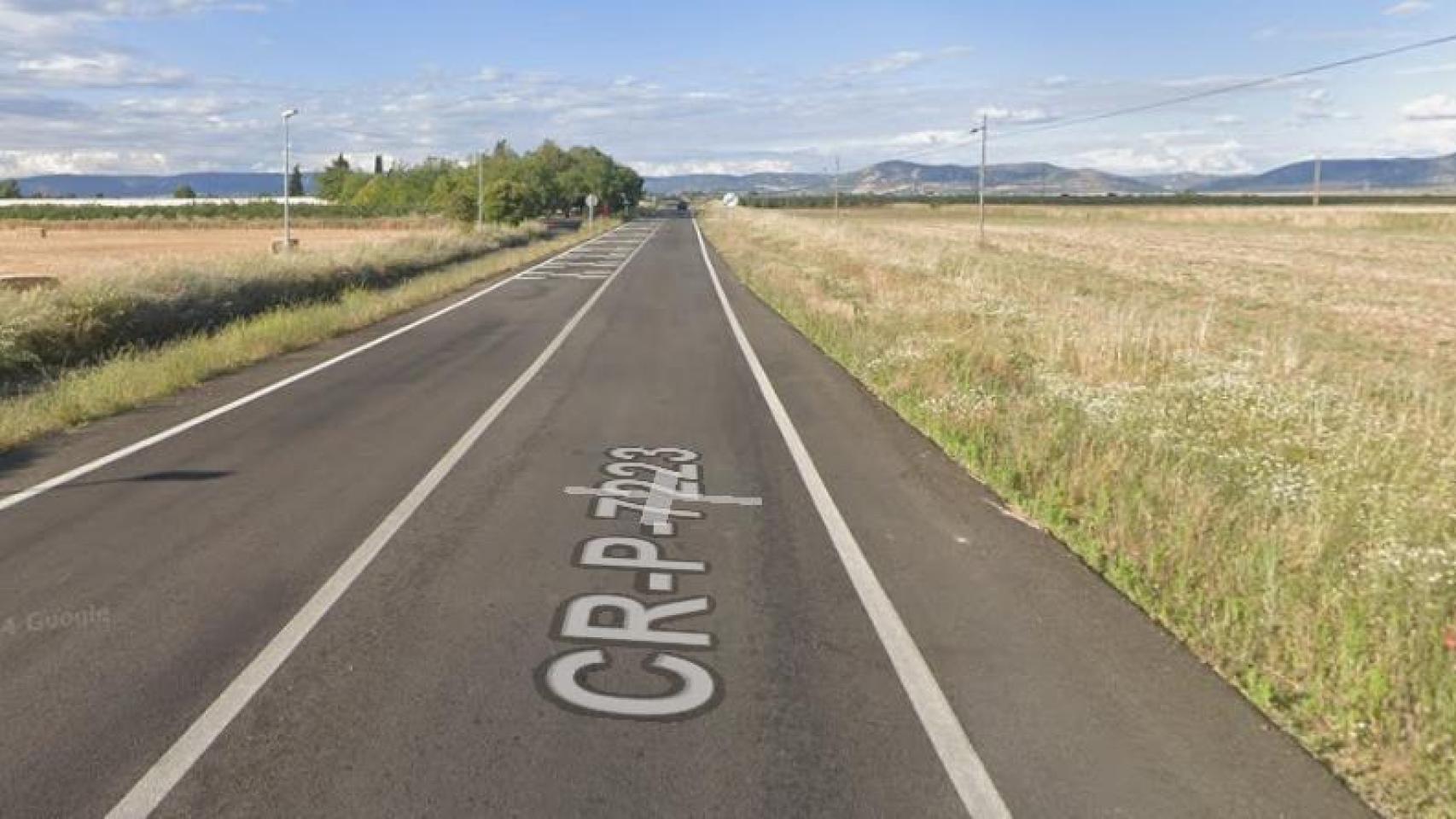 La carretera CR-7223, donde tuvo lugar el atropello mortal (Google Maps).