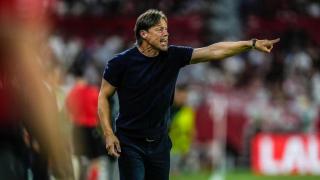 Matías Almeyda, durante un partido contra el Sevilla.