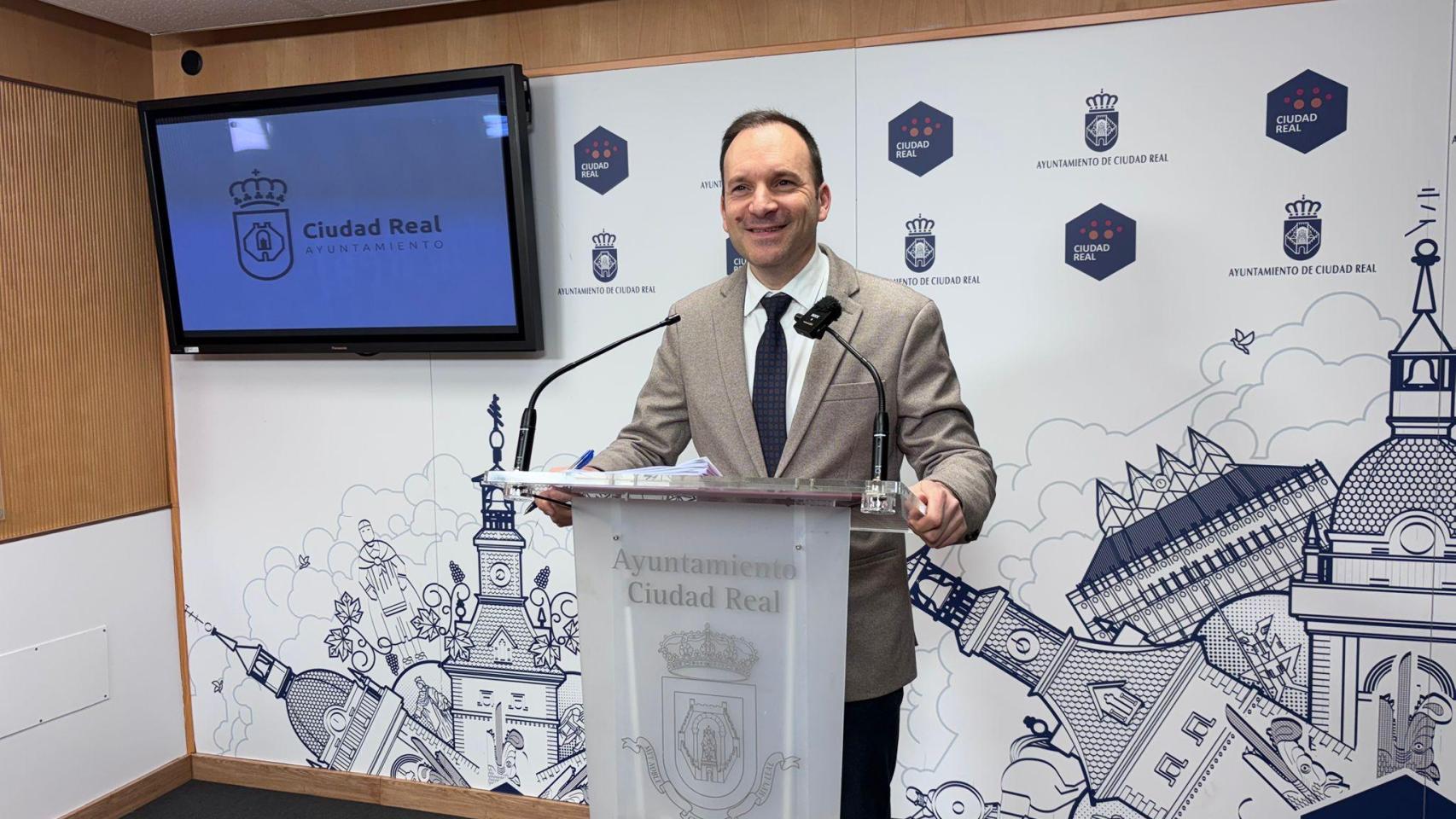 Guillermo Arroyo, portavoz del equipo de Gobierno en el Ayuntamiento de Ciudad Real.