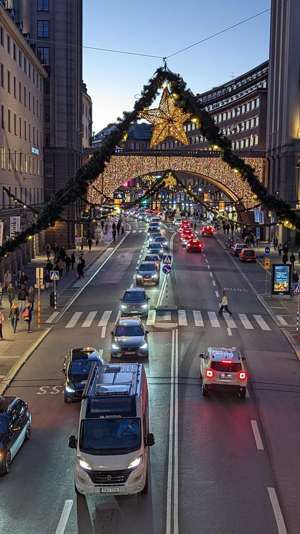 Kungsgatan, una de las arterias centrales de Estocolmo.
