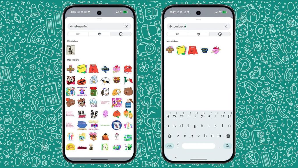 Fotomontaje con los stickers personalizados.