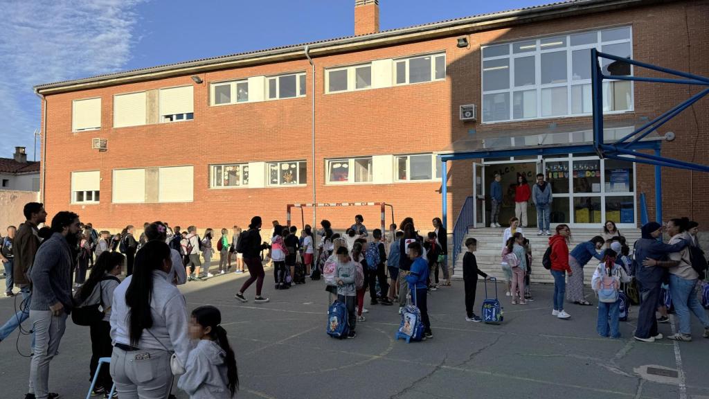 Inicio del curso escolar en un colegio de Ávila