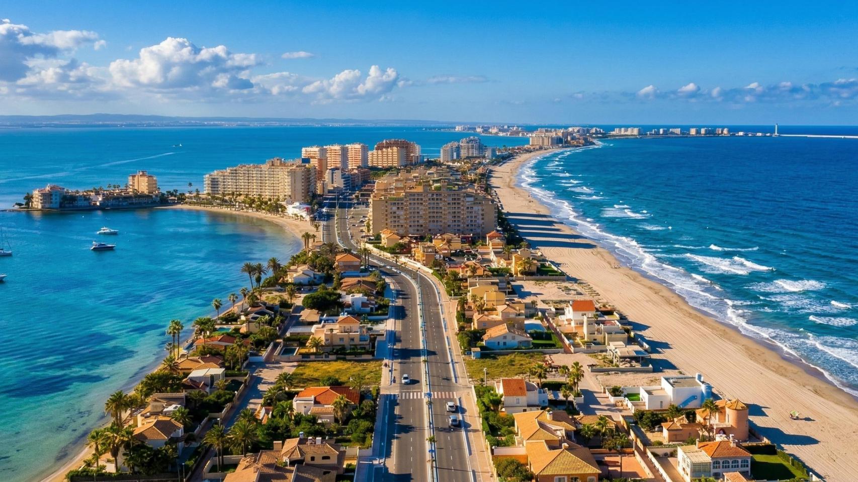 La Manga del Mar Menor, en la Región de Murcia.