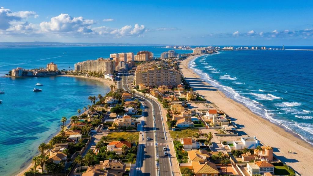 La Manga del Mar Menor, en la Región de Murcia.