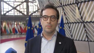 El ministro de Economía, Carlos Cuerpo, a su llegada a la reunión del Eurogrupo que se celebra este lunes en Bruselas